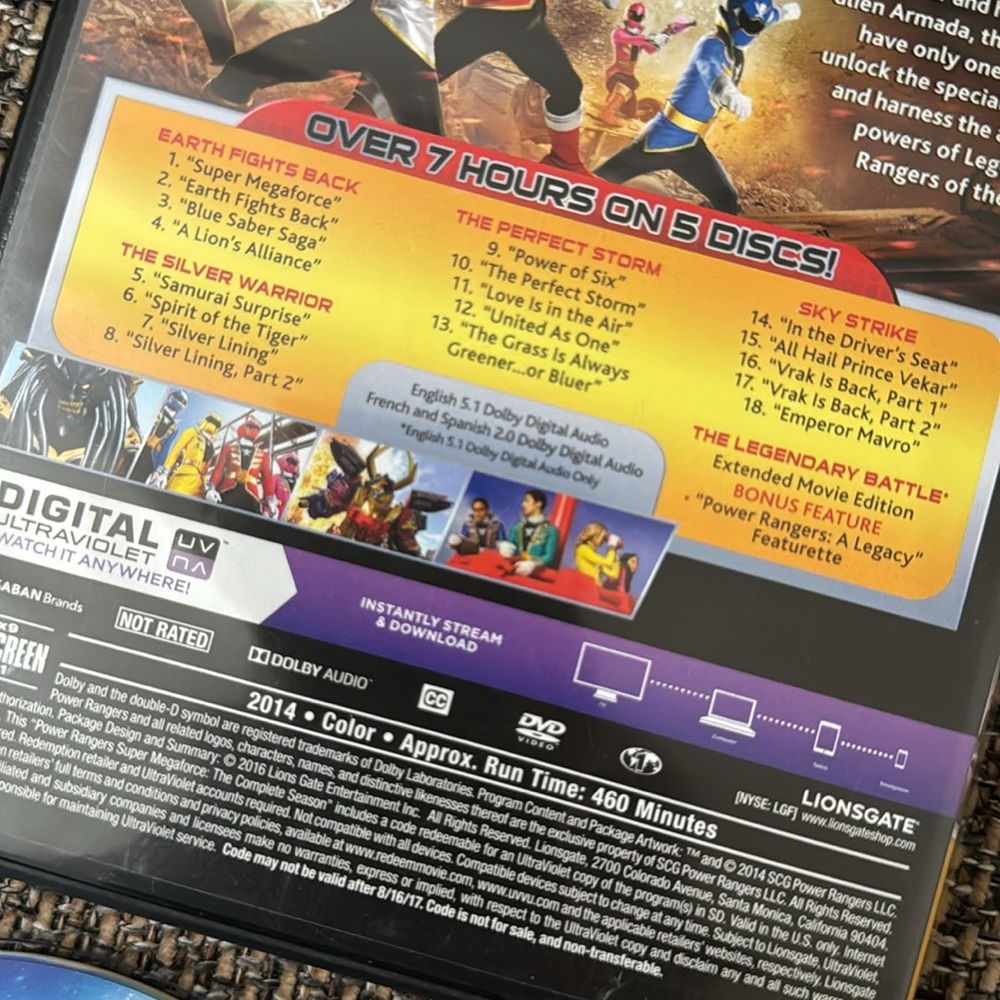 Power Ranger Super Megaforce DVD set - Picture 4 of 4